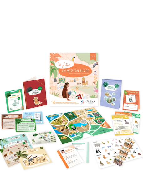 Jeu d'imitation éducatif 'Si j’étais en mission au zoo' - A partir de 6 ans Beige 2 - vertbaudet enfant 