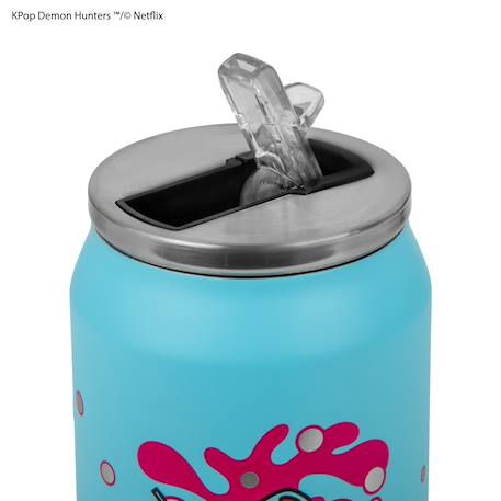 Mug isotherme avec paille soda pop - kpop demon hunters Bleu 3 - vertbaudet enfant 