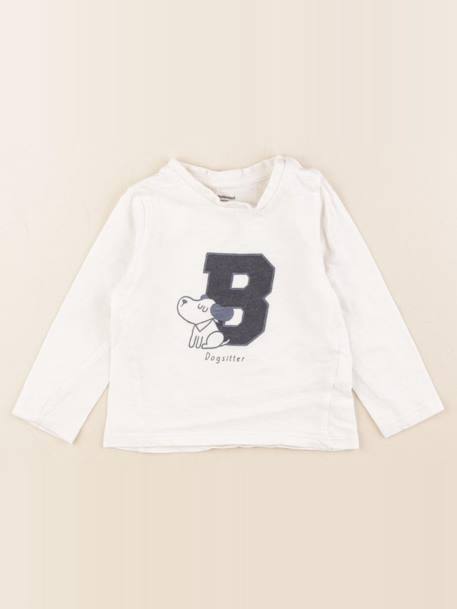 Tee-shirt - 18 mois Blanc 1 - vertbaudet enfant 