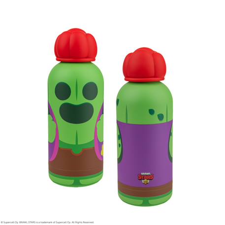 Gourde sculptée isotherme spike - brawl stars Vert 3 - vertbaudet enfant 