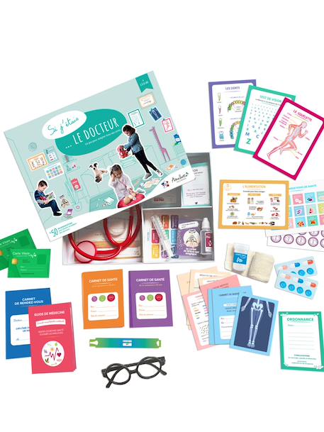 Jeu d'imitation éducatif 'Si j'étais le docteur'-  A partir de 6 ans Bleu 2 - vertbaudet enfant 