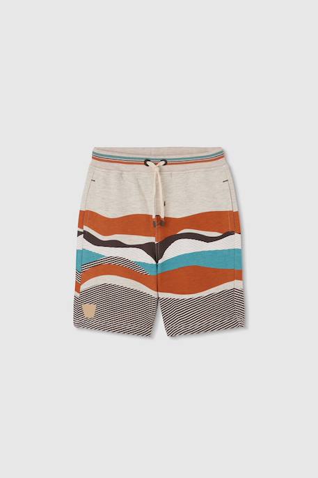 Bermuda coton imprimé Marron 2 - vertbaudet enfant 