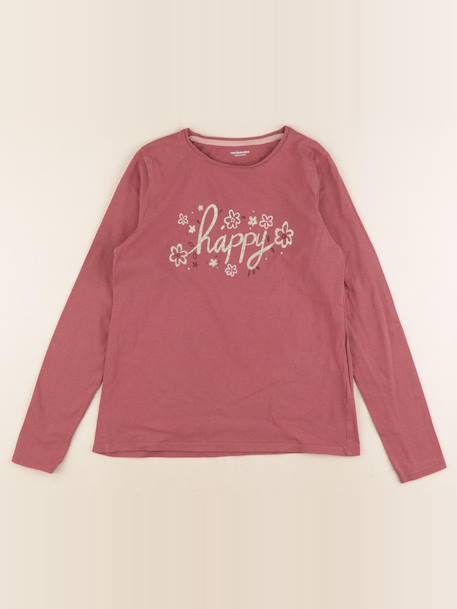Tee-shirt - 12 ans Rose 1 - vertbaudet enfant 