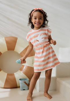 Robe enfant en éponge + headband honfleur  - vertbaudet enfant