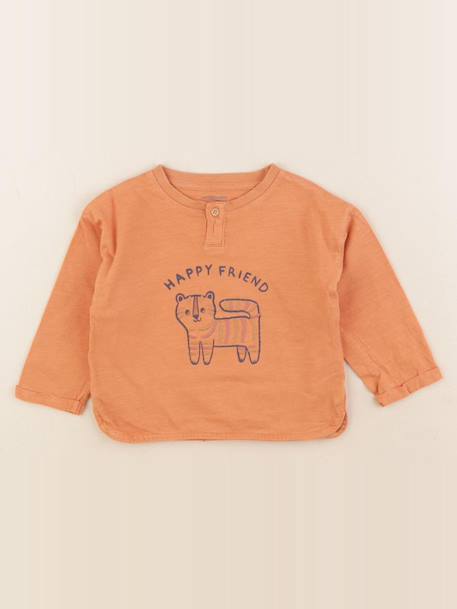 Tee-shirt - 18 mois Orange 1 - vertbaudet enfant 