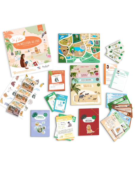 Jeu d'imitation éducatif 'Si j’étais en mission au zoo' - A partir de 6 ans Beige 3 - vertbaudet enfant 