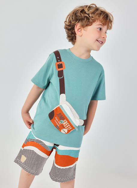Garçon-Short-Bermuda coton imprimé