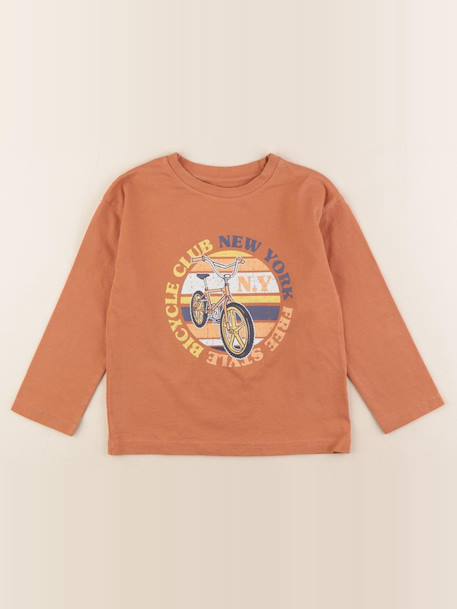 Tee-shirt - 6 ans Marron 1 - vertbaudet enfant 