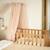 Ciel de lit vintage 155cm Blanc+Blanc boho+Crème+Marron clair+Nougat+Rose clair+Rose saumon+Vert d'eau+Vert foncé 14 - vertbaudet enfant 