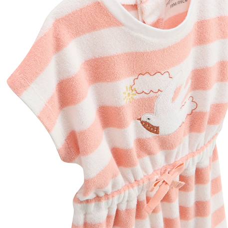 Robe enfant en éponge + headband honfleur Corail 3 - vertbaudet enfant 