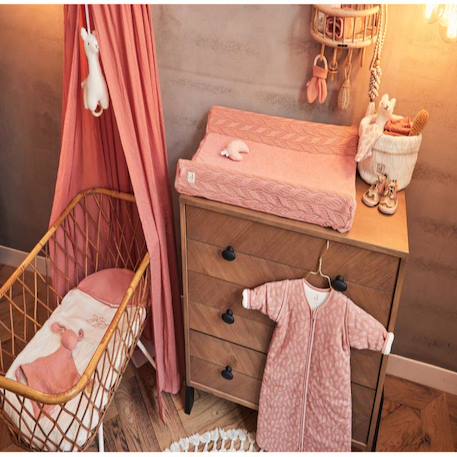 Ciel de lit vintage 155cm Blanc+Blanc boho+Crème+Marron clair+Nougat+Rose clair+Rose saumon+Vert d'eau+Vert foncé 18 - vertbaudet enfant 