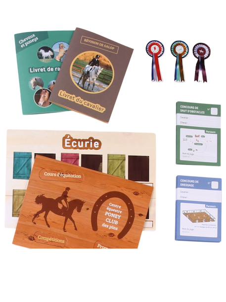 Jeu d'imitation éducatif 'Mon poney club' - A partir de 6 ans Vert 4 - vertbaudet enfant 