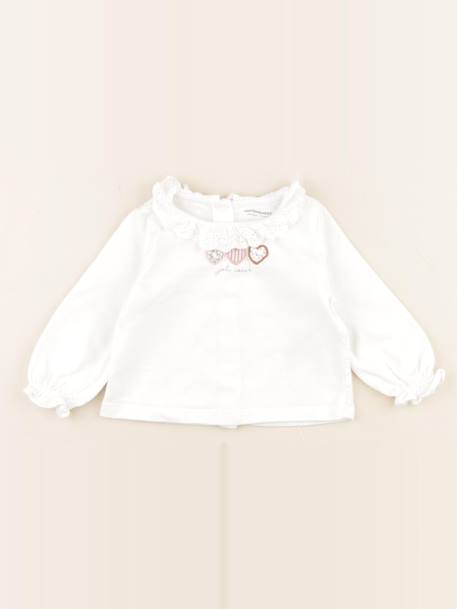 Blouse - 9 mois Blanc 1 - vertbaudet enfant 