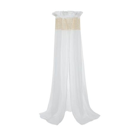 Ciel de lit vintage 155cm Blanc+Blanc boho+Crème+Marron clair+Nougat+Rose clair+Rose saumon+Vert d'eau+Vert foncé 3 - vertbaudet enfant 