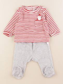 Seconde main-Garçon-Pyjama velours - 3 mois