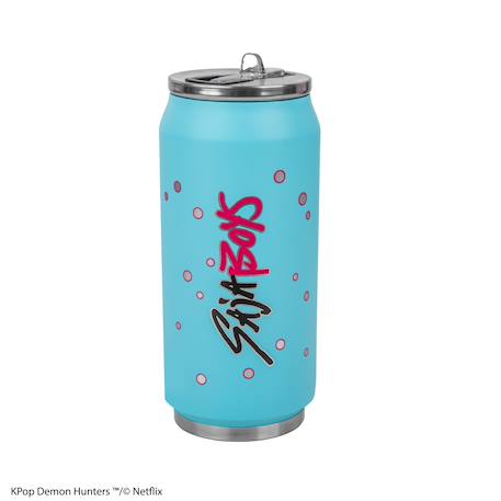 Mug isotherme avec paille soda pop - kpop demon hunters Bleu 4 - vertbaudet enfant 