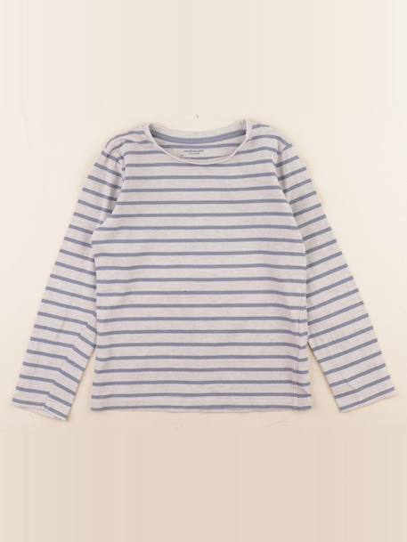 Tee-shirt - 8 ans Gris 1 - vertbaudet enfant 