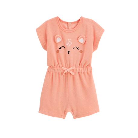 Combishort bébé en éponge honfleur Corail 2 - vertbaudet enfant 