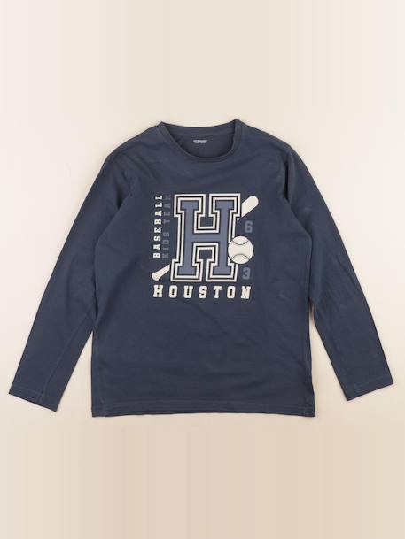 Tee-shirt - 14 ans Bleu 1 - vertbaudet enfant 