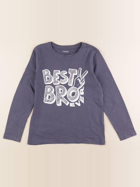 Tee-shirt - 10 ans Bleu 1 - vertbaudet enfant 