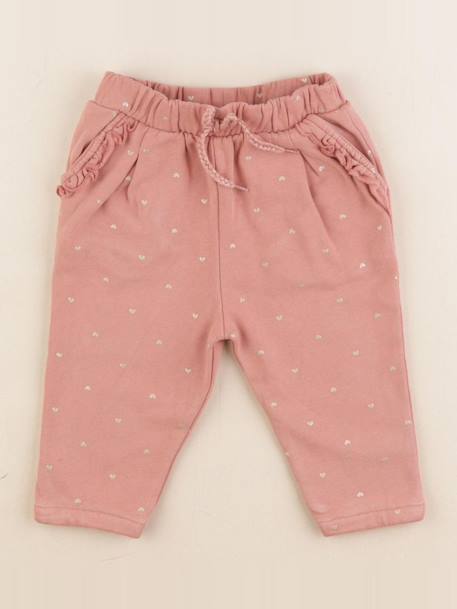 Pantalon - 12 mois Rose, or 1 - vertbaudet enfant 