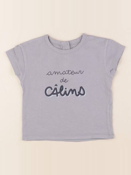 Tee-shirt - 18 mois Gris 1 - vertbaudet enfant 