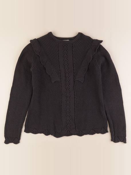 Pull - 12 ans Gris 1 - vertbaudet enfant 