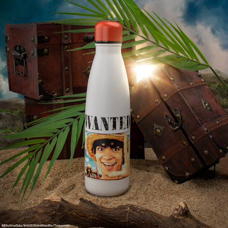 Gourde isotherme luffy wanted - one piece Blanc 2 - vertbaudet enfant 