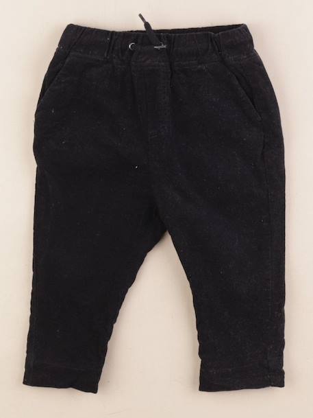 Pantalon doublé - 12 mois Noir 1 - vertbaudet enfant 