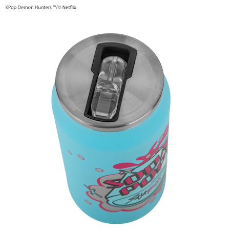 Mug isotherme avec paille soda pop - kpop demon hunters Bleu 6 - vertbaudet enfant 
