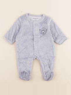 Seconde main-Garçon-Pyjama velours - 0 mois