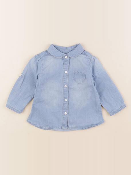 Chemise - 9 mois Bleu 1 - vertbaudet enfant 