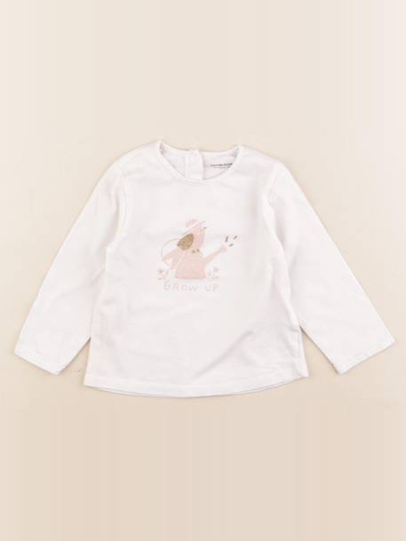 Tee-shirt - 12 mois Blanc 1 - vertbaudet enfant 