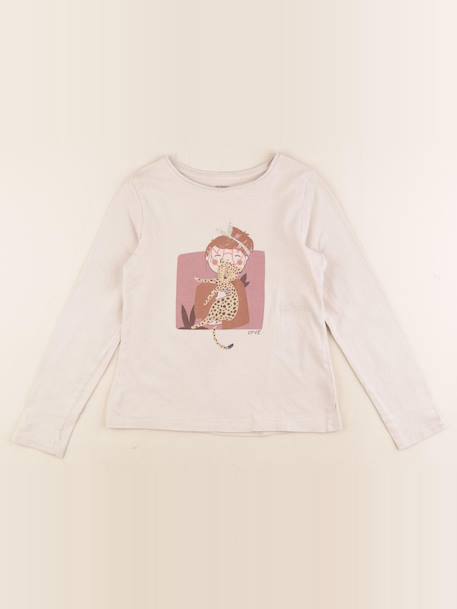 Tee-shirt - 8 ans Beige 1 - vertbaudet enfant 