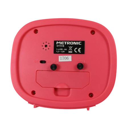 Réveil avec mouvement à quartz et silencieux, sonnerie par buzzer électronique Rose+Vert 3 - vertbaudet enfant 