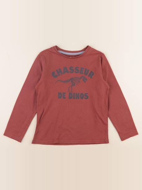 Tee-shirt - 8 ans Marron 1 - vertbaudet enfant 