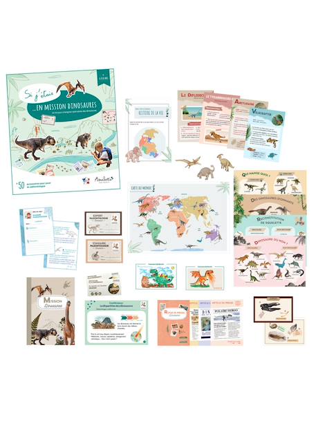 Jeu d'imitation éducatif 'Si j’étais en mission dinosaures' - A partir de 6 ans Vert 2 - vertbaudet enfant 