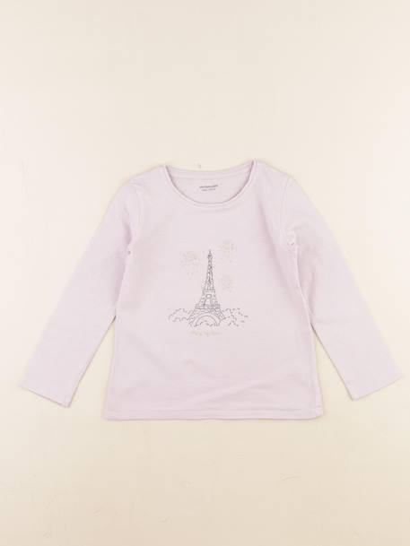 Tee-shirt - 4 ans Violet, or 1 - vertbaudet enfant 