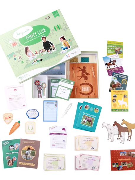 Jeu d'imitation éducatif 'Mon poney club' - A partir de 6 ans Vert 2 - vertbaudet enfant 