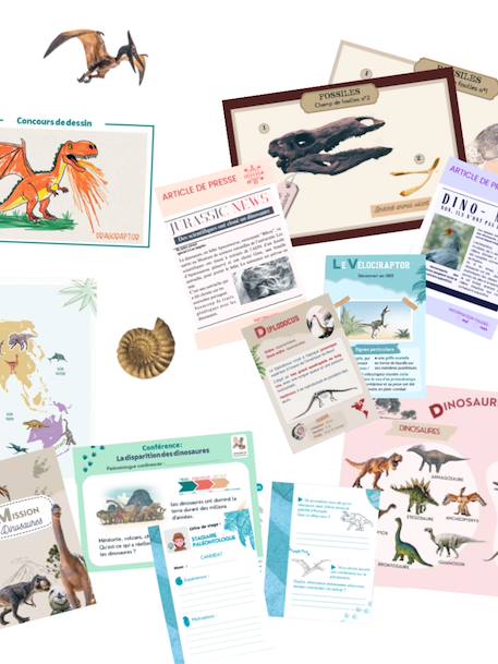 Jeu d'imitation éducatif 'Si j’étais en mission dinosaures' - A partir de 6 ans Vert 3 - vertbaudet enfant 