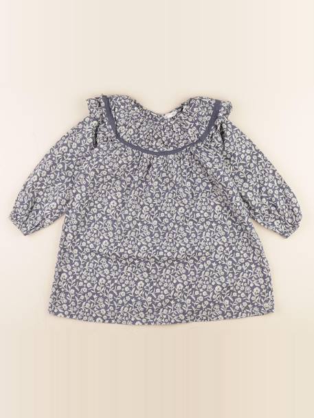 Robe - 5 ans Beige, bleu 1 - vertbaudet enfant 