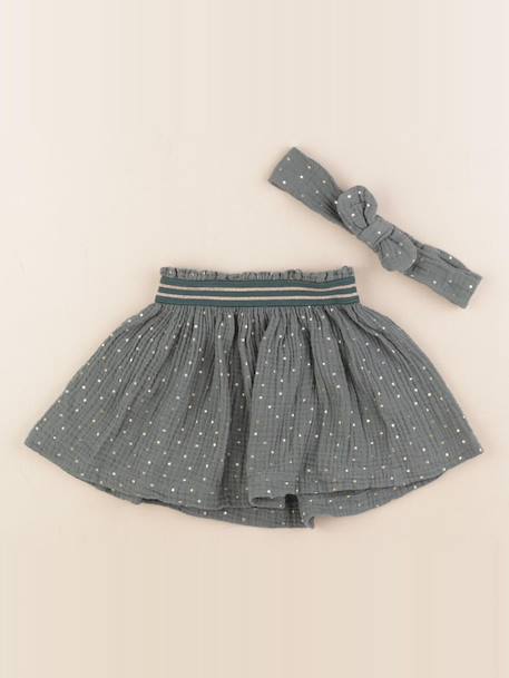 Jupe - 24 mois Vert, or 1 - vertbaudet enfant 