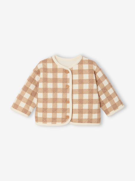 Gilet matelassé naissance écru 2 - vertbaudet enfant 