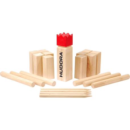 Jeu de lancer viking en bois massif Brun bois 1 - vertbaudet enfant 