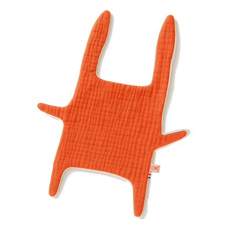 Doudou plat en coton bio Fraise+Honey+Rose+Vert+Vichy 1 - vertbaudet enfant 