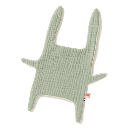 Doudou plat en coton bio Fraise+Honey+Rose+Vert+Vichy 19 - vertbaudet enfant 