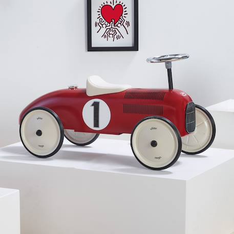 Porteur voiture vintage Bleu+Bleu clair+Bleu nuit+Bleu police+Noir+Orange+Rouge+Rouge et blanc crème+Rouge vif+Vert+Vert sauge+Violet 33 - vertbaudet enfant 