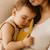 Doudou plat en coton bio Fraise+Honey+Rose+Vert+Vichy 9 - vertbaudet enfant 