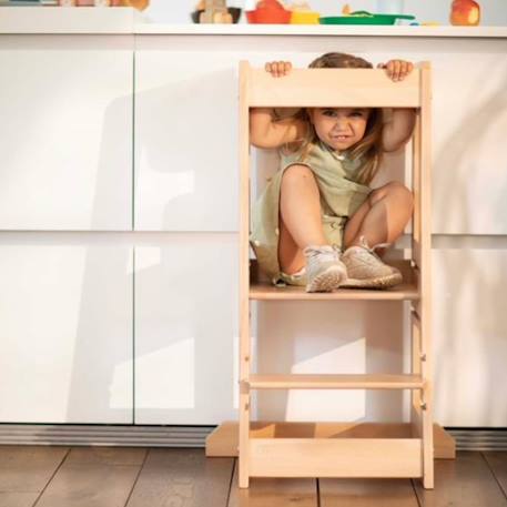 Tour d'apprentissage et d'observation felix montessori Beige+Blanc+Bleu+Gris+Gris clair+Jaune+Natural+Noir+Rose 3 - vertbaudet enfant 