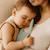 Doudou plat en coton bio Fraise+Honey+Rose+Vert+Vichy 20 - vertbaudet enfant 